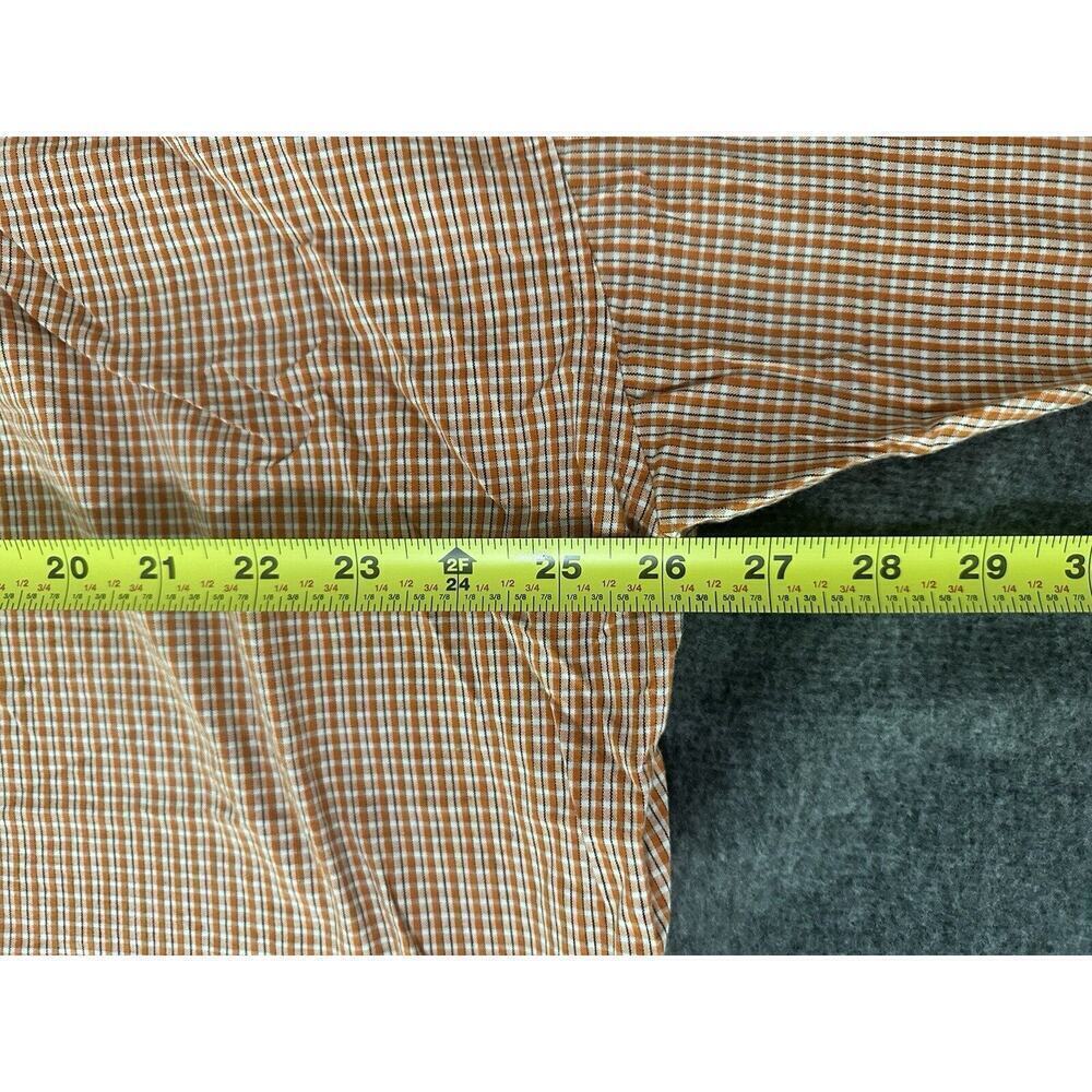 FUBU Shirt Mens‎ Size 2XL Orange White Plaid Short Sleeve Casual Button-up - Picture 10 of 10